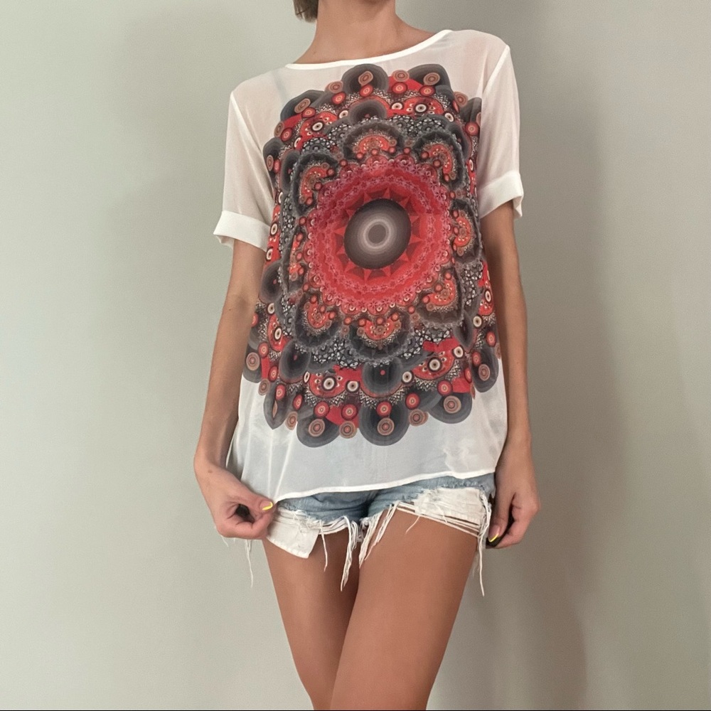White Mandala Top